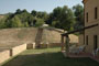 Side view of garden and pergola